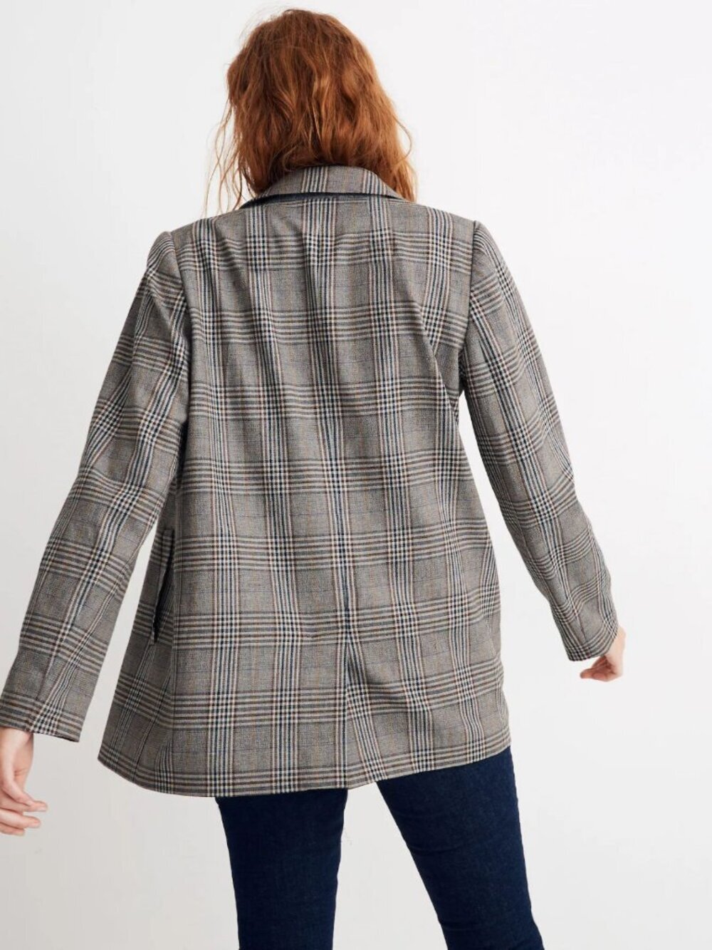 Madewell Menswear Plaid Caldwell Double-Breasted Blazer Size Medium 54572 - Picture 2 of 16